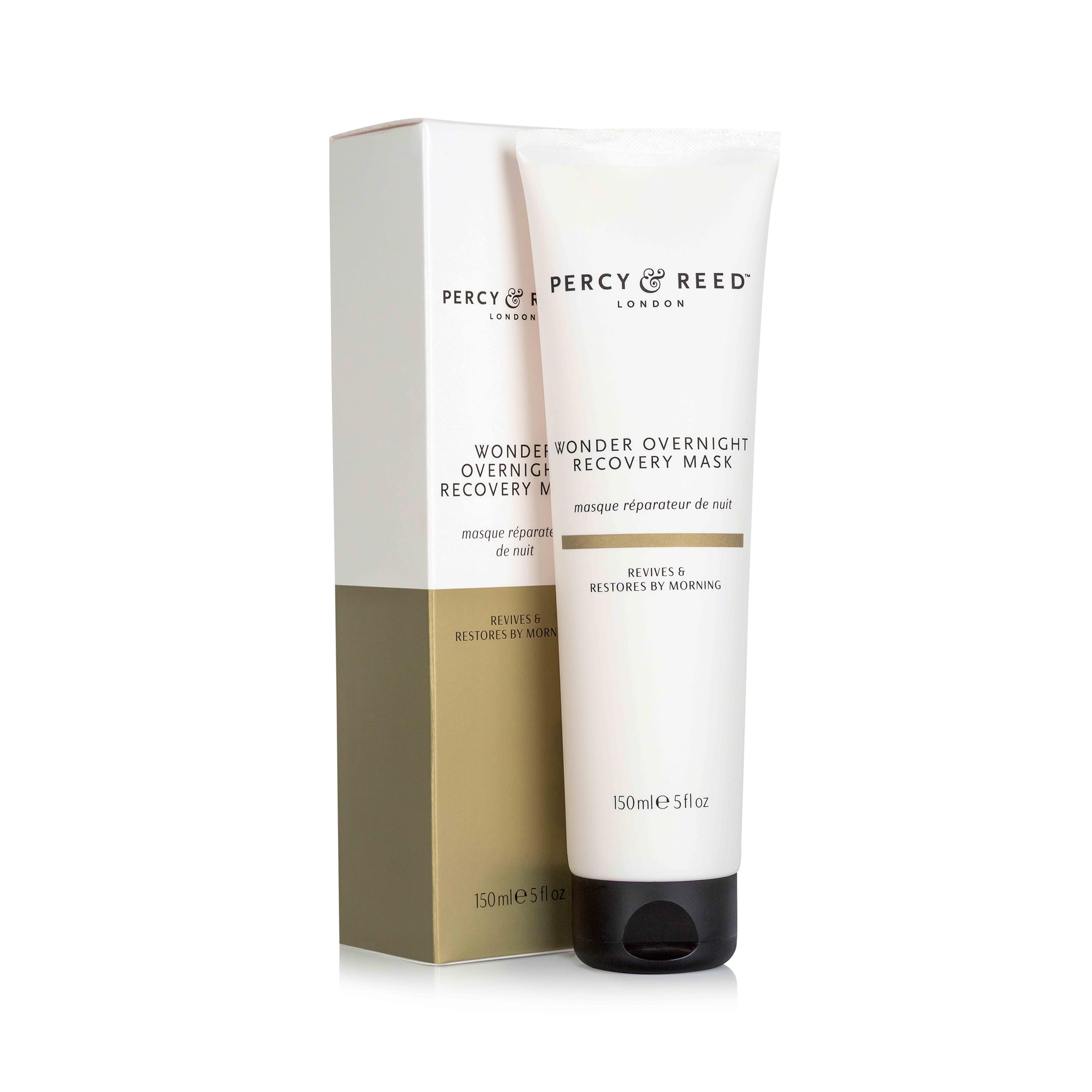 Percy & Reed Wonder Overnight Recovery Mask 150ml, Overnight Hair Mask for Dry Damaged Hair, Deep Moisture, Nourishes, Strengthens, Boosts Shine, Sulphate Free, Vegan Friendly