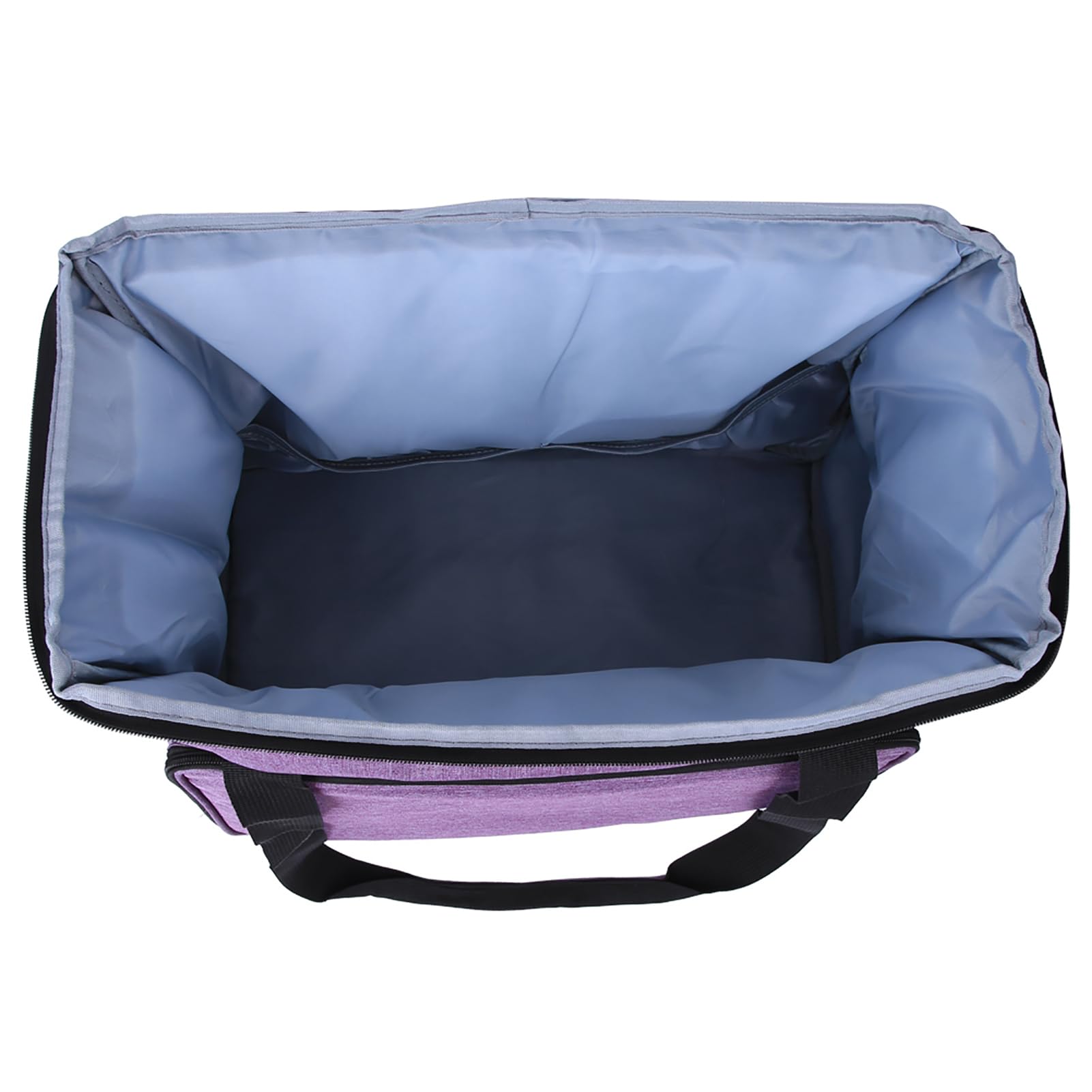 Bolsa de almacenamiento para tejer, organizador de hilos de tela Oxford 600D para agujas de tejer y ganchillos de crochet, estuche impermeable y resistente al desgaste para (Púrpura)