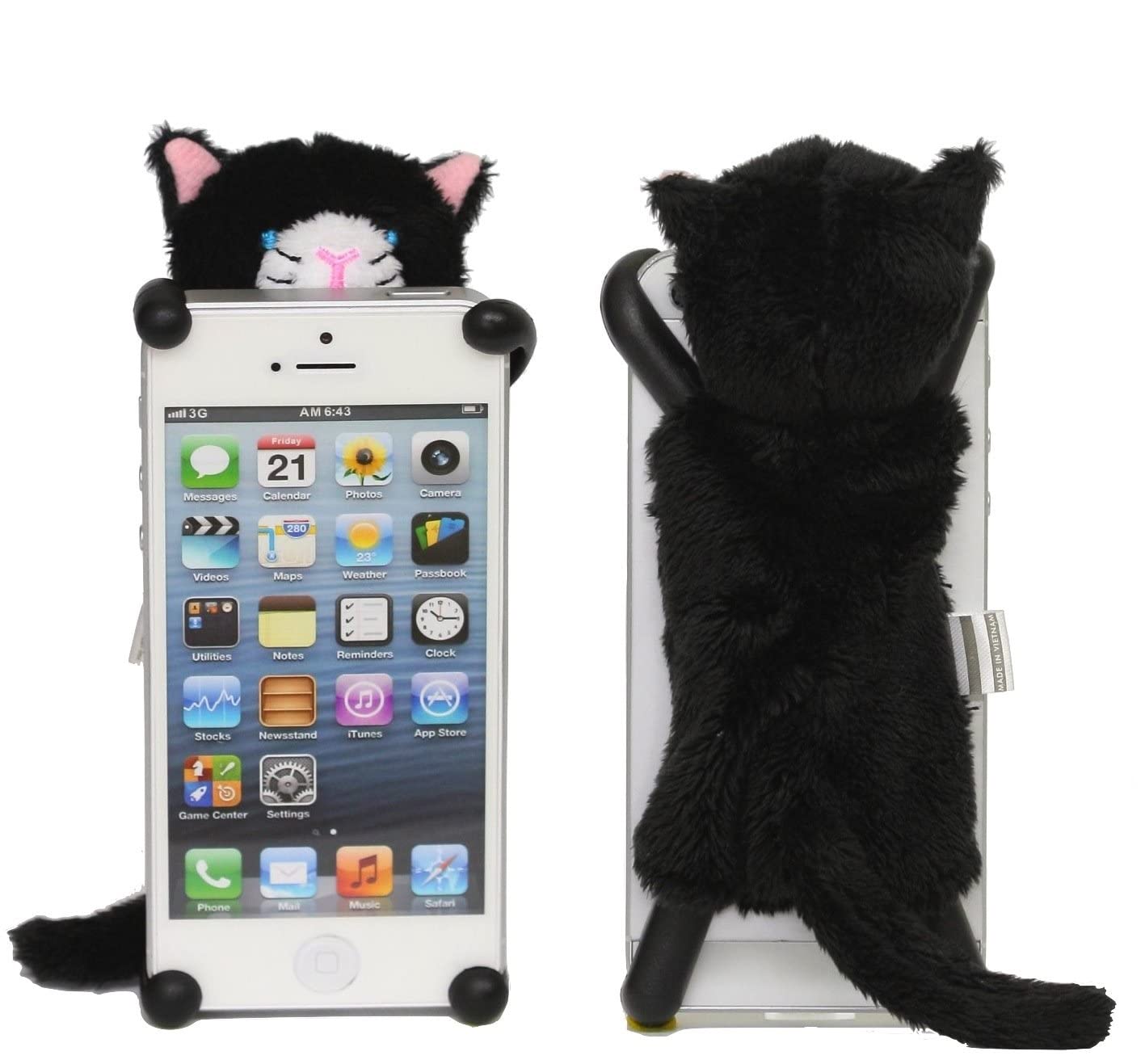 Amazon.co.jp: 【iPhone 5 / 5S / 5C 対応! 】CHATTY 猫のぬいぐるみ 