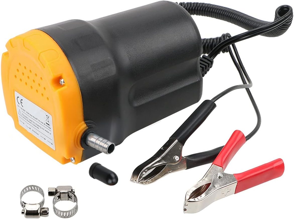 ZTBH Stainless Steel Booster Pump Lawn Jet Pumps 12v 60w Oil Fluid Pump, Suction Gasoline Pumps for Auto Car Boat Moto Transfer Pump for Home Garden Water Transport Irrigation