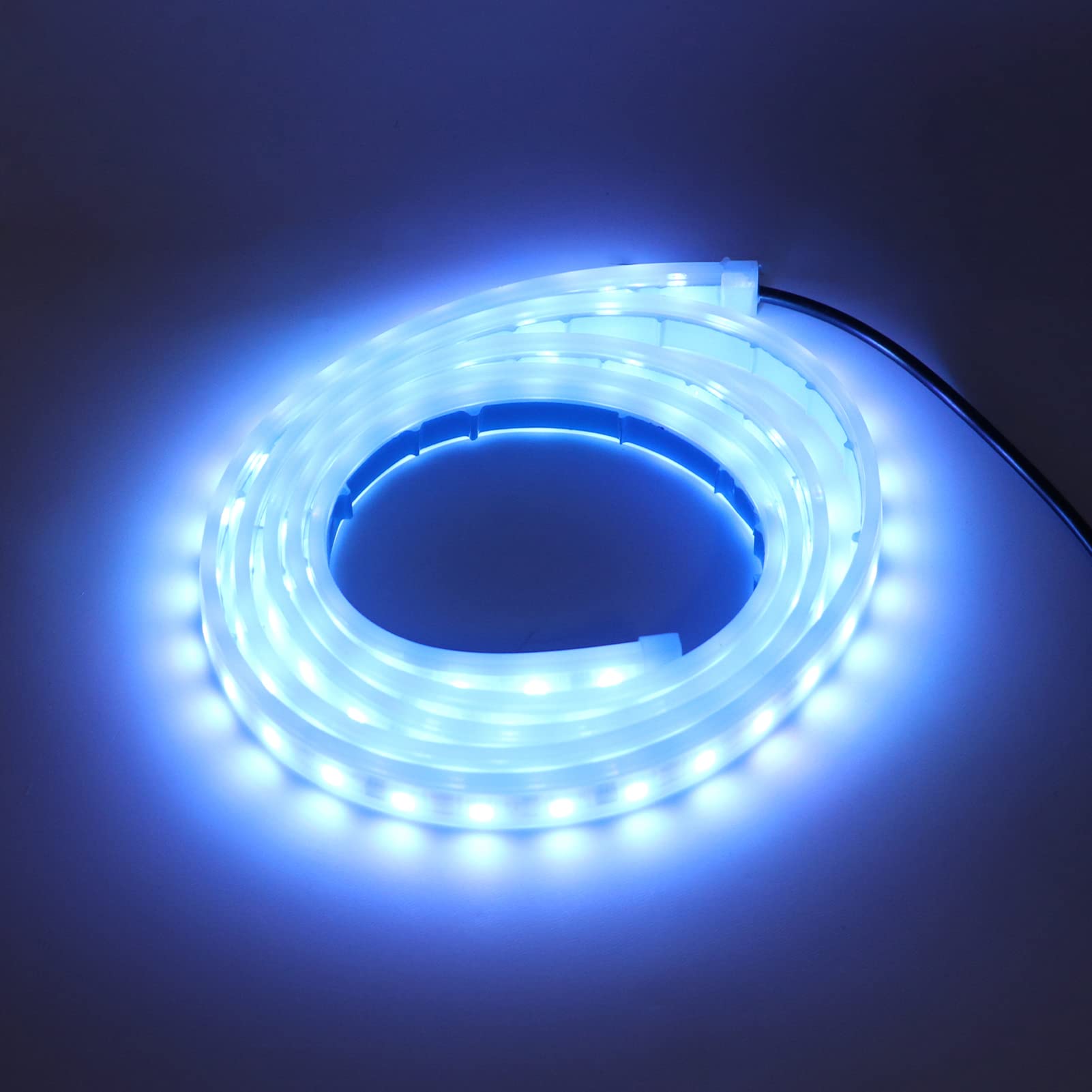 Tira de Luces LED para Exterior de Coche, 70 Pulgadas, RGB Multicolor, 12V, Impermeable, Control de Aplicación, para Capó
