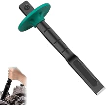 Heavy Duty Flat Chisel with Hand Guard, Cement Masonry Chisel, Tile Chisel Concrete Chisel for Metal & Woodworking 8 inches