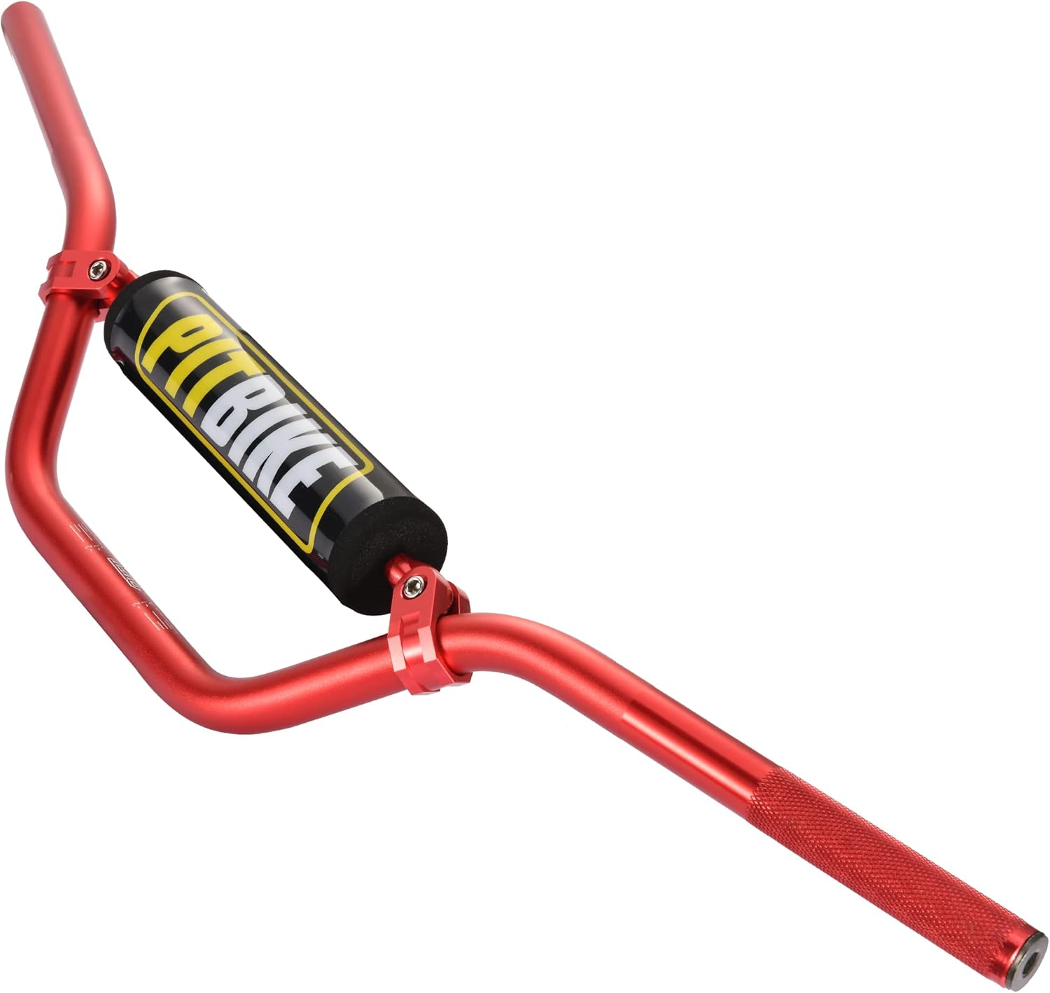 RUTU Universal 7/8" 22mm Dirt Bike Handlebars with Chest Protector Pad for CRF YZF KXF KLX RMZ DRZ Pit Bike Motocross ATV Quad - Red - Reducing Craft, High strength