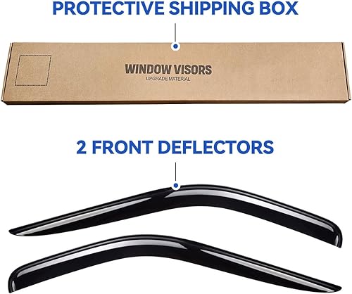 Miniatura 5 de Protectores de lluvia de ventana para Ford Transit 2014-2023, viseras de ventilación de ventana, deflectores de viento para tránsito 14-23