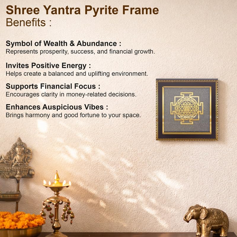 Image of Tree of Life Wall Frame Gold Finish, Spiritual Wall Art for Growth, Positivity & Home Decor