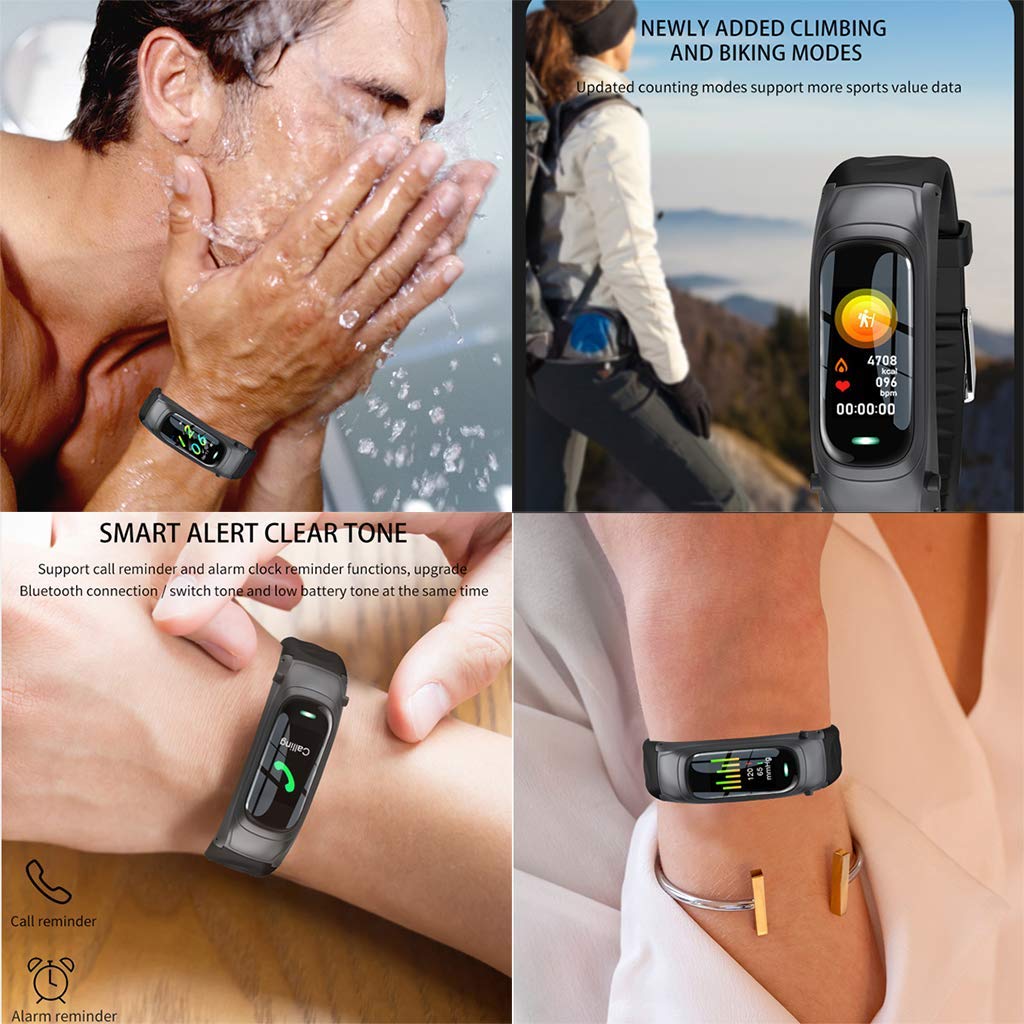 Inteligentne zegarki 2 w 1 Inteligentna bransoletka Bezprzewodowy zestaw słuchawkowy Bluetooth Combo Bieganie Muzyka Opaska na nadgarstek Słuchawki Tętno Ciśnienie krwi Fitness Tracker Złoty (złoty)