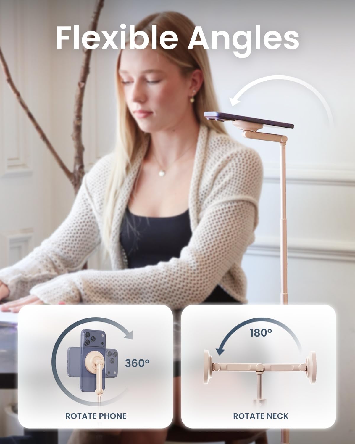 KraftGeek JustTap Treppiede magnetico per telefono