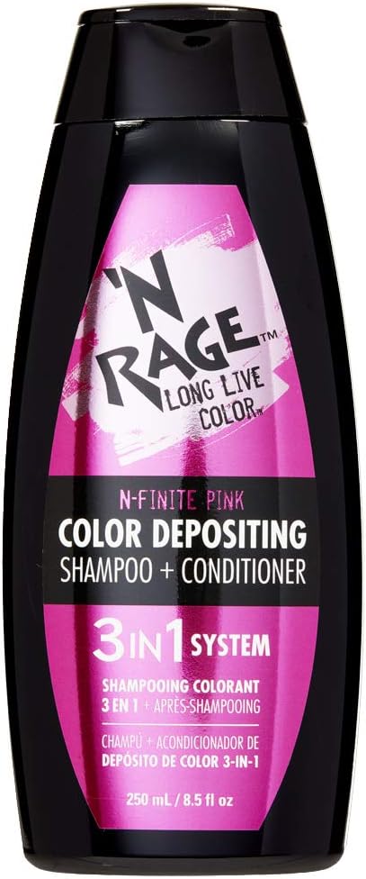 N Rage Color Depositing Shampoo + Conditioner 3 in 1 System (N-Finite Pink)