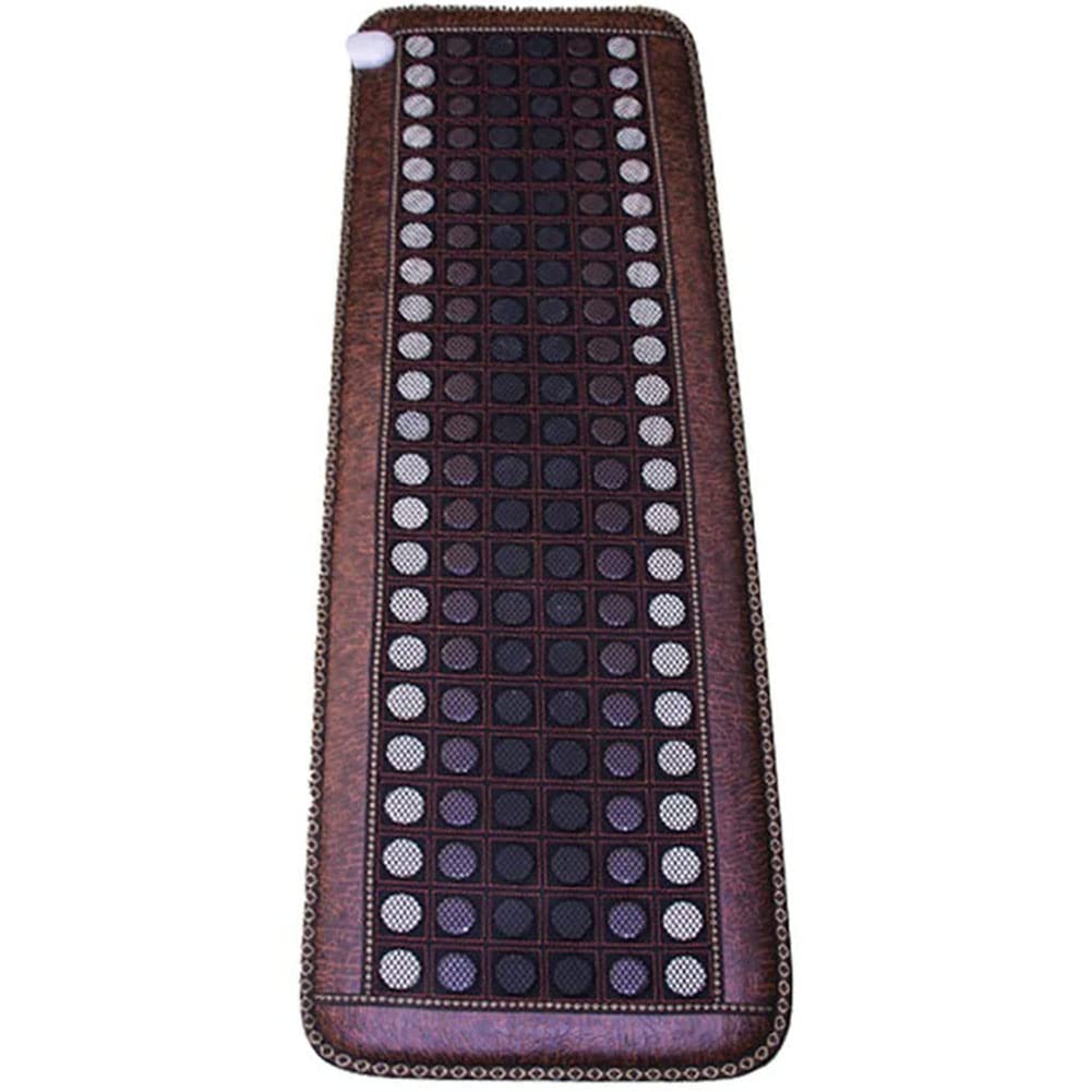 Cojín con Infrarrojo y Jade Amatista para Alivio del Dolor, Far Infrared Heating Pad, Almohadilla Térmica, Infrarrojo Lejano, Amatista Natural, Turmalina y Jade Profesional, 50 x 150 cm