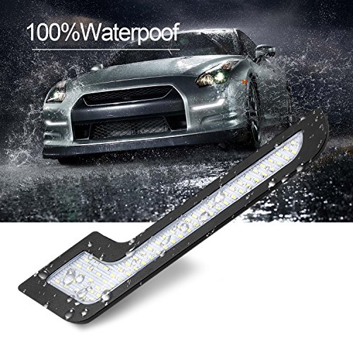 Luces LED de conducción diurna L-Shape 72 SMD 12V 6W 2 unidades miniatura 3