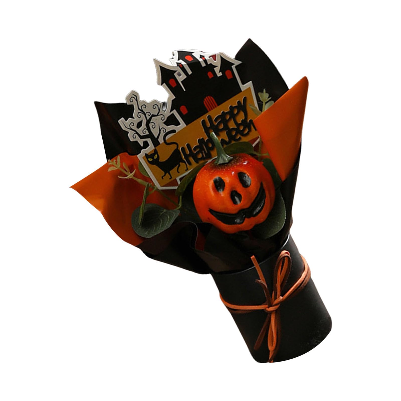 Xjdzineq Festival Halloween Bouquet Artificial Floral Display with Characters for Event and Gatherings Party Supplies