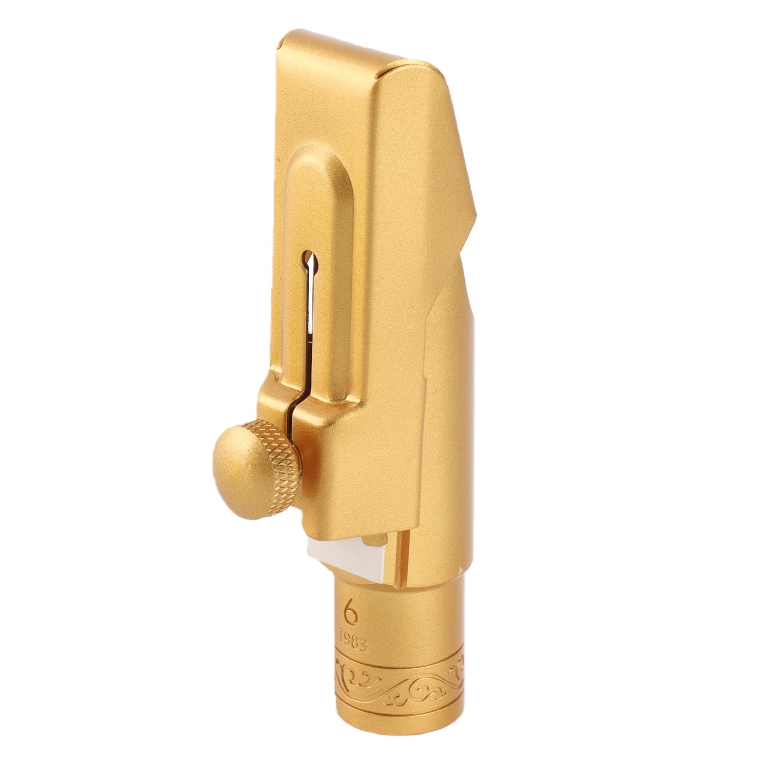 Topiky Bocchino per Sassofono Contralto Eb Coperchio Scorrevole In Ottone Satinato 6C Bocchino per Sax di Ricambio per Sassofonisti Professionisti Principianti