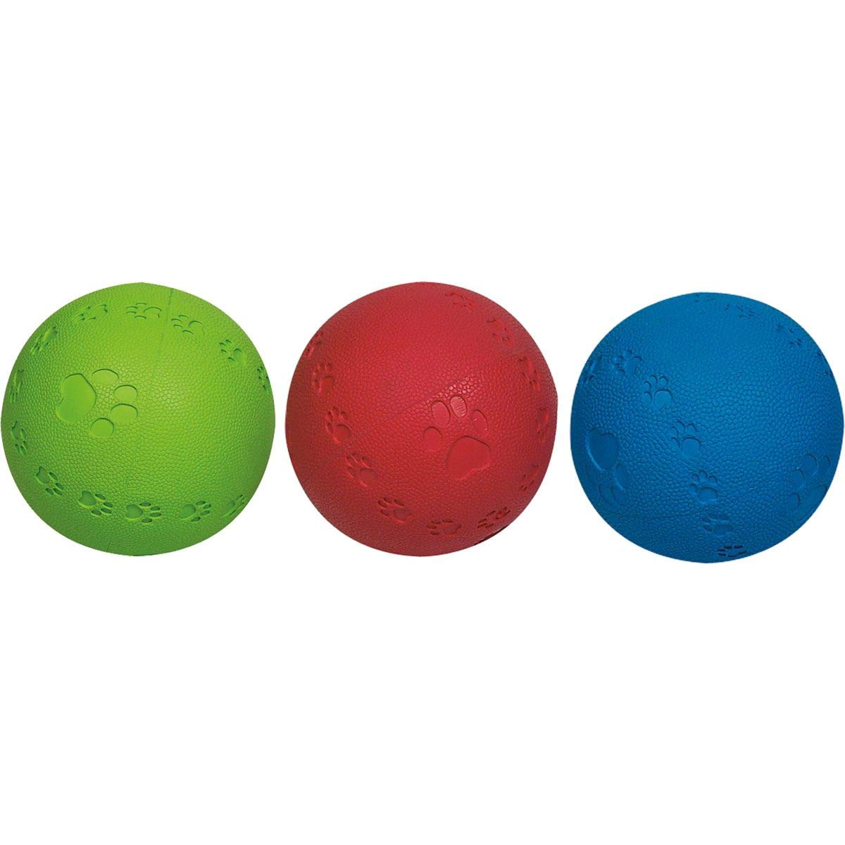 Flamingo RUBBER BALL SUMMER SQUEAK 6 CM, Multiple colours, 6 cm (Pack of 3)