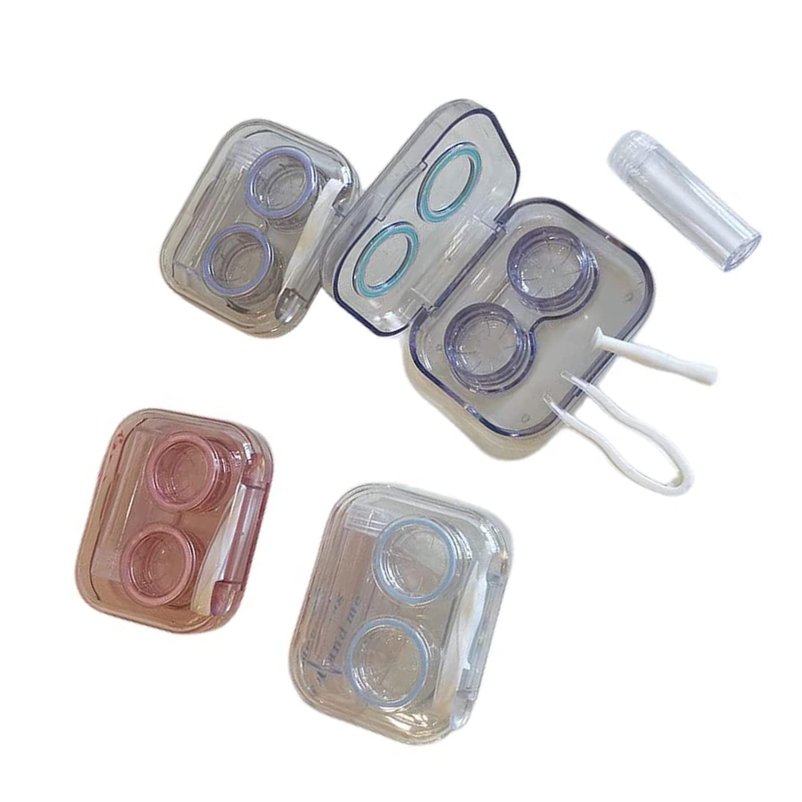 Amazon | コンタクトケース一体型 スクリューキャップなし 漏れ防止