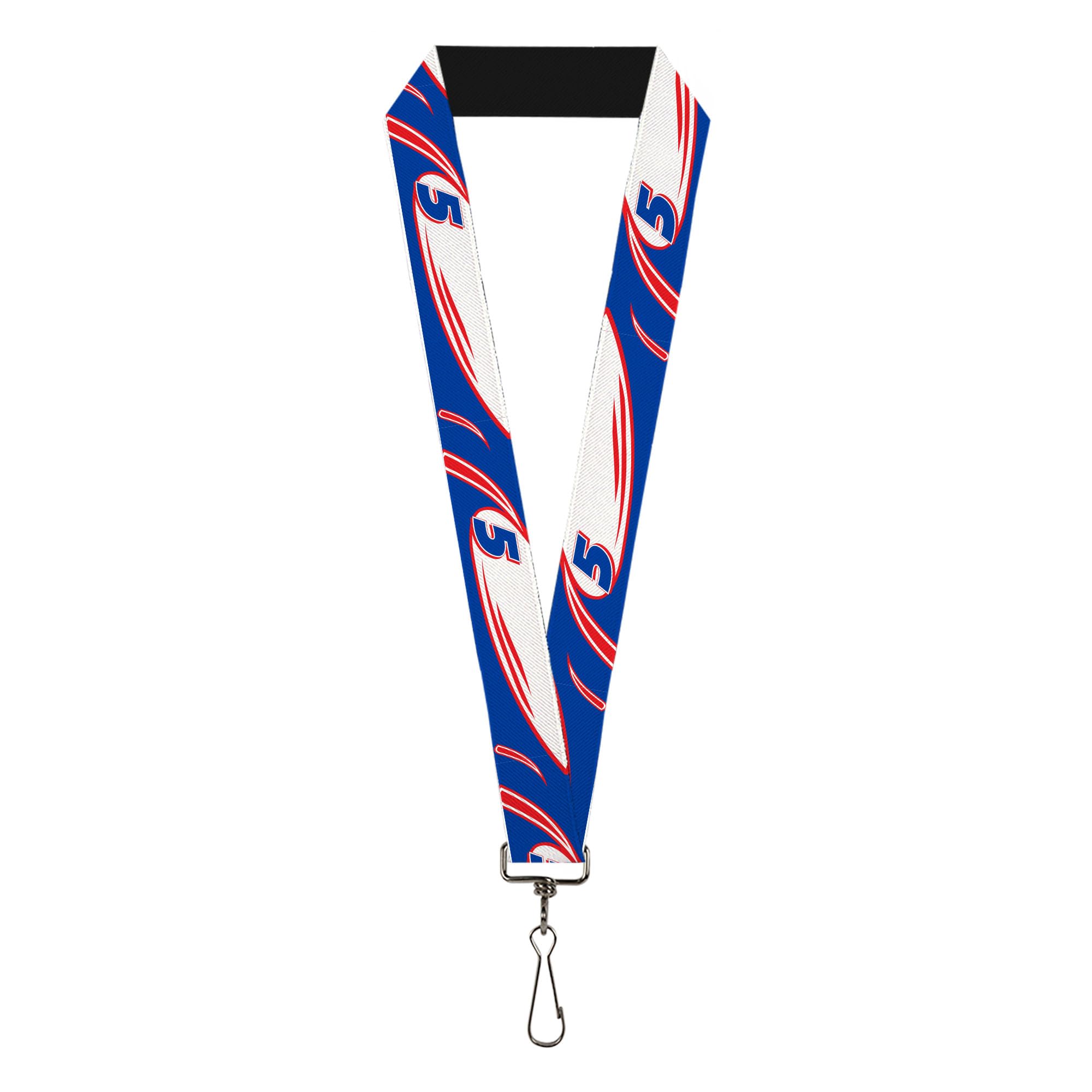 Buckle-Down Hendrick Motorsports Lanyard, Kyle Larson #5 Car Scheme White Blue Red, Elastic