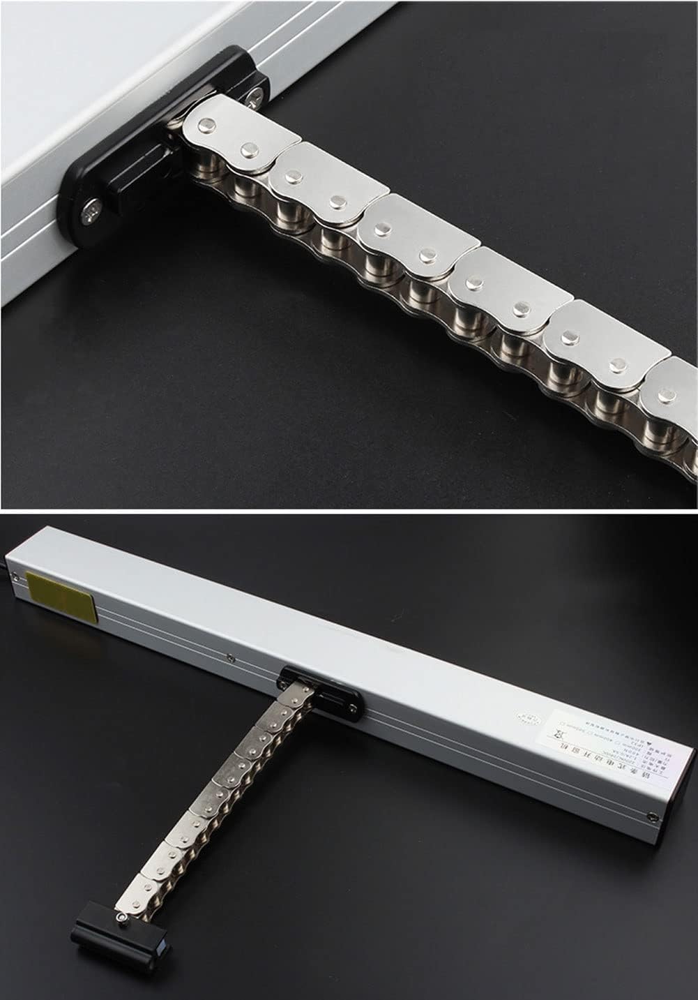 Electric Chain Window Opener Actuator, Automatic Window Opener, Stroke 300mm-1000mm, for Skylight Window Greenhouse and Roof Vent (Color : 24V Motor+Remote+Switch)