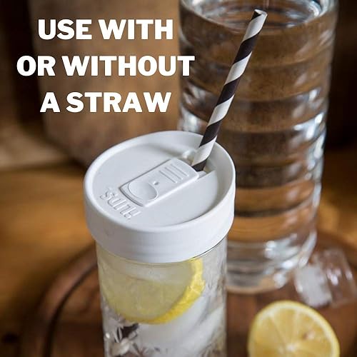 Miniatura 4 de iLIDS Tapa para bebida en Mason Jar , 2 unidades