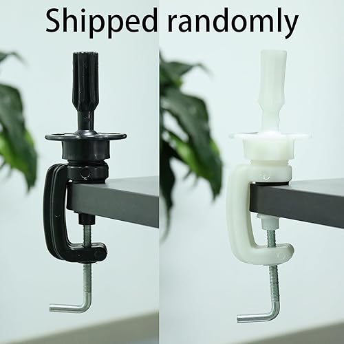 Miniatura 10 de EERYA Paquete de 2 soportes de abrazadera para peluca de cosmetología, maniquí de entrenamiento, cabeza de maniquí de peluca, cabeza de maniquí