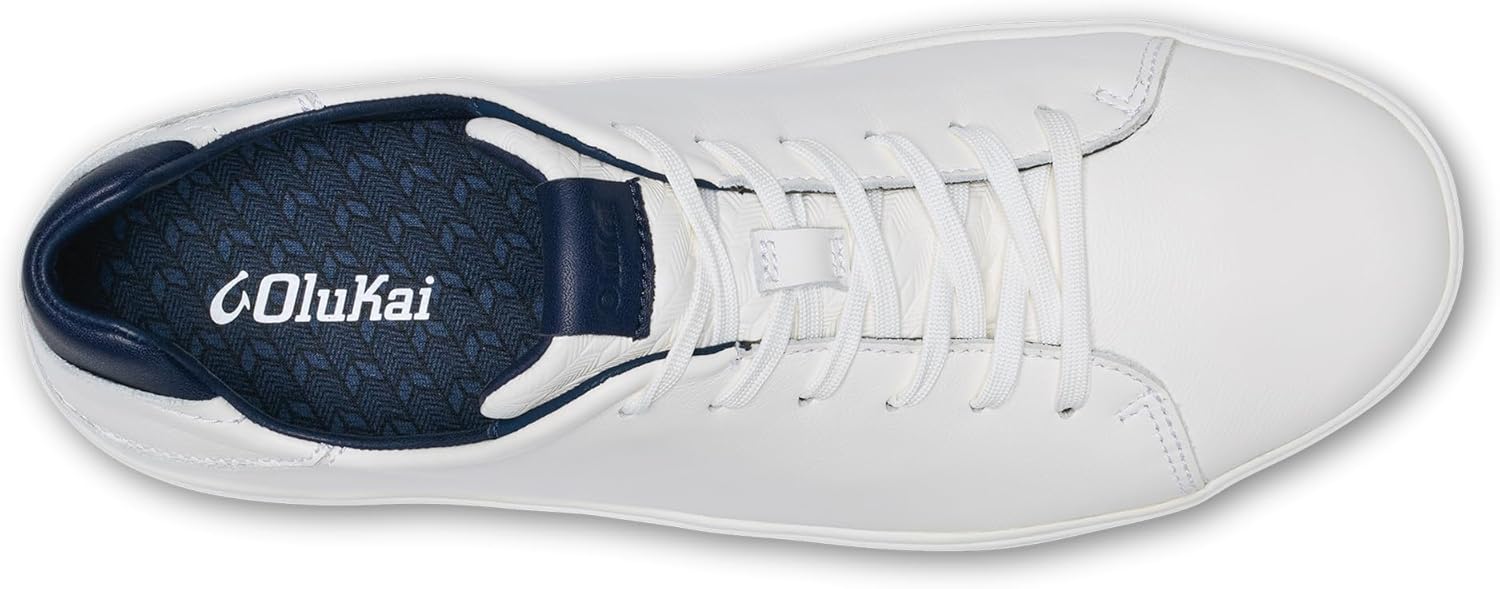 OLUKAI Lae'ahi Li 'Ili Men's Waterproof Leather Sneaker, Versatile & Casual Everyday Shoe, All-Day Comfort & Support, Enhanced Grip & Traction