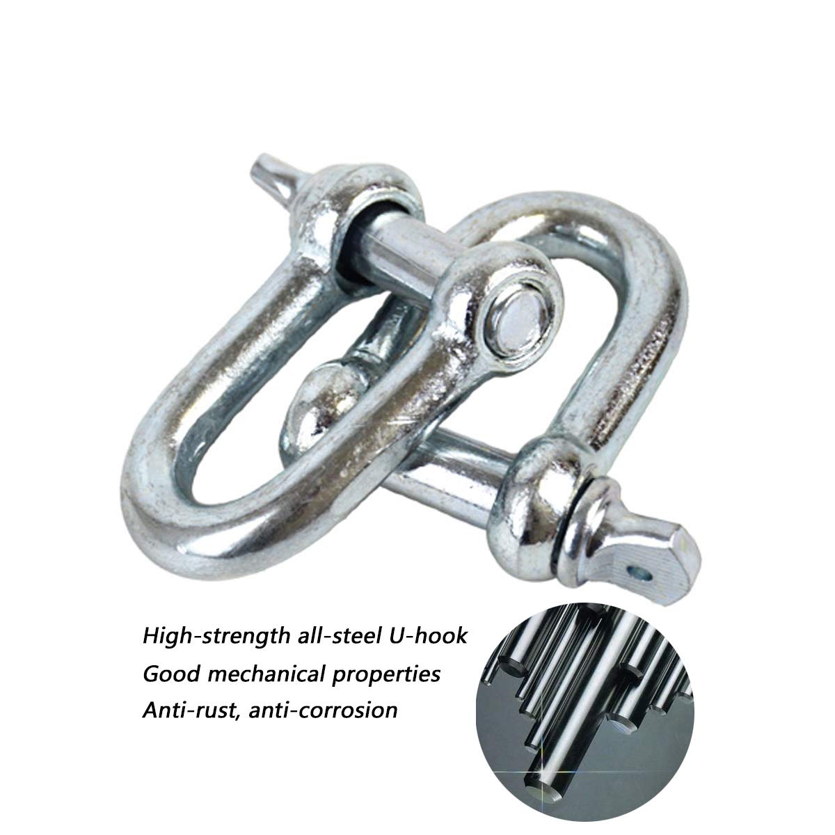 Coche Cuerda de Remolque, con 2 Ganchos de Seguridad y Guantes, Cuerda de Remolque de Alta Resistencia, Cuerda de Nylon de Alta Densidad, Engrosada 3 Capas (Size : 5m/10t)
