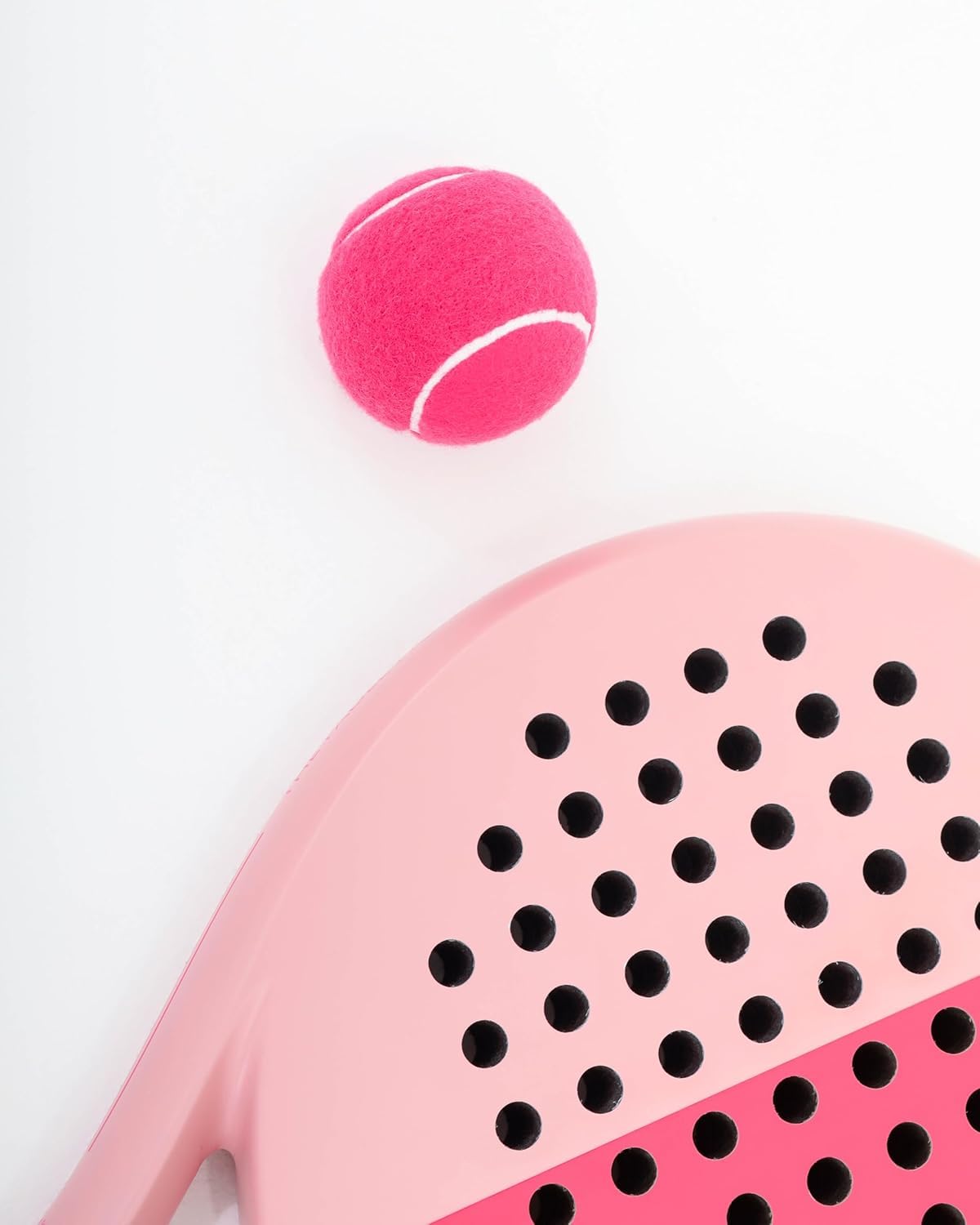 LAPAT - Pala Padel con Superficie de Carbono y Fibra de Vidrio - Raqueta Padel EVA-17 de 360 Gr. Rosa Miami - Palas de Padel con Potencia y Control Equilibrados y Mango Antisudor