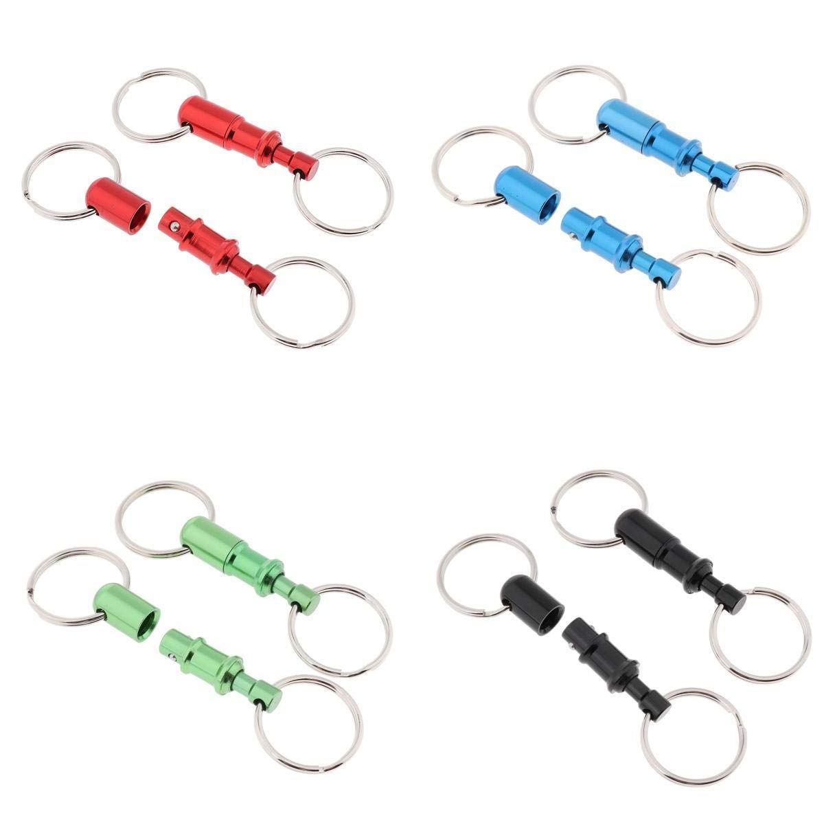 CALANDIS™ 8 Pieces Breakaway Key Ring Separate Car Keys Quick Release Keychains | Key Chains Rings & Cases | Mens Accessories-image-42