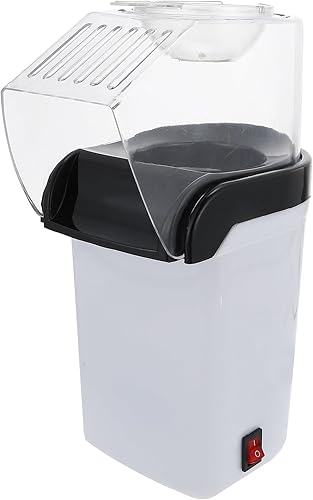 DOITOOL Pequeña máquina de palomitas de maíz de aire caliente para uso doméstico, máquina eléctrica de aperitivos con construcción de primera
