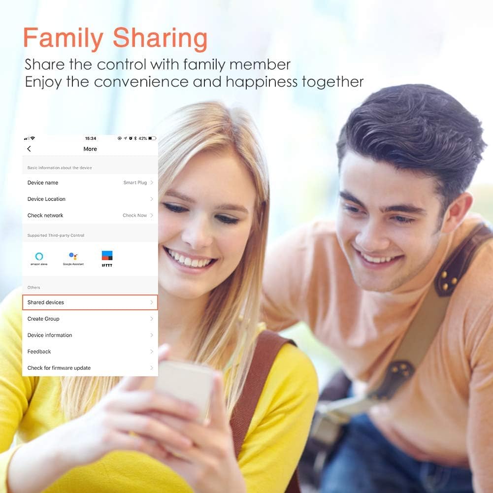 Flаѕh Dеаlѕ - 60% оƒƒ 4 Pack 【Upgrade Version】 Smart Plug by LINGANZH. Wi-Fi Socket Remote Control from Anywhere Smart Sockets, Compatible with Alexa and Google Home/Assistant. No hub Required