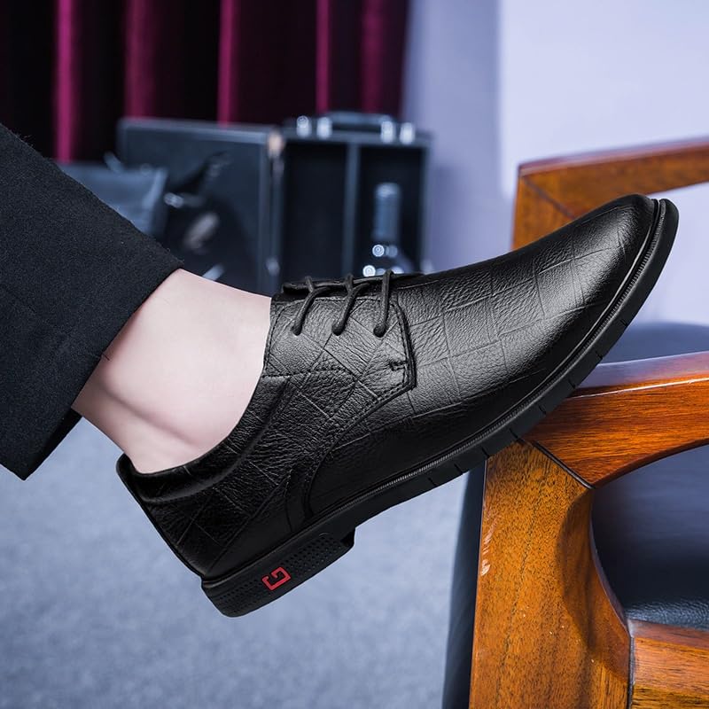 Shoes Dress Oxford for Men Lace Up Genuine Leather Mens Oxford Shoes Casual Male Business Footwear British Style Men Leather Dress Shoes Formal Shoes2