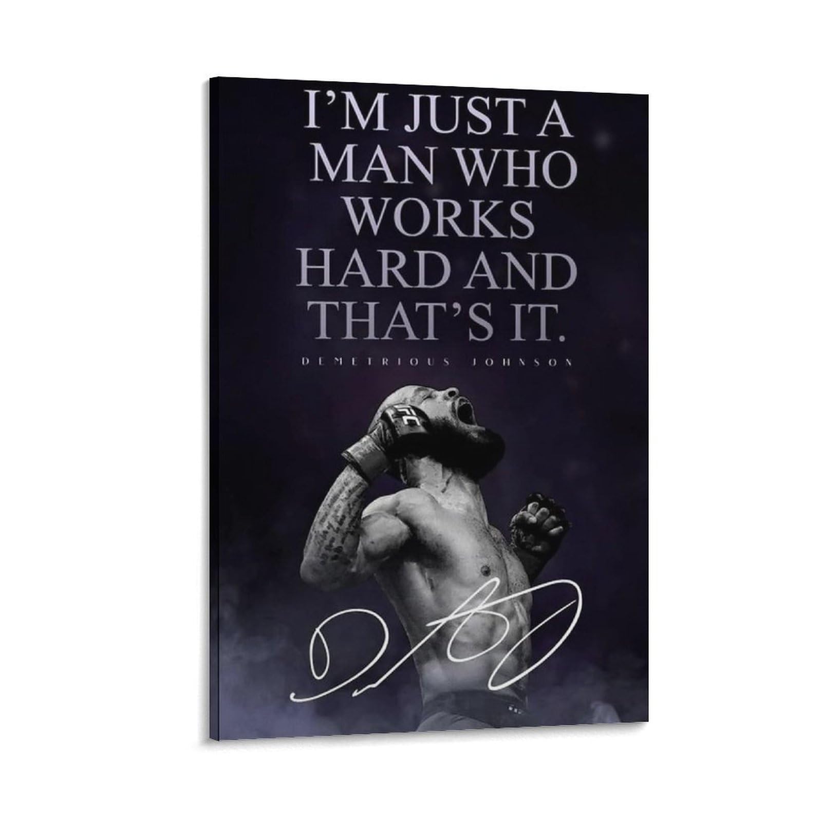 FCOIN Demetrious Johnson Canvas Poster Artworks Picture Print Poster Wall Art Painting Canvas Decor Home Posters 16x24inch(40x60cm)