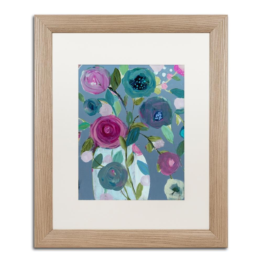 Easy Joy by Carrie Schmitt, White Matte, Birch Frame 16x20-Inch