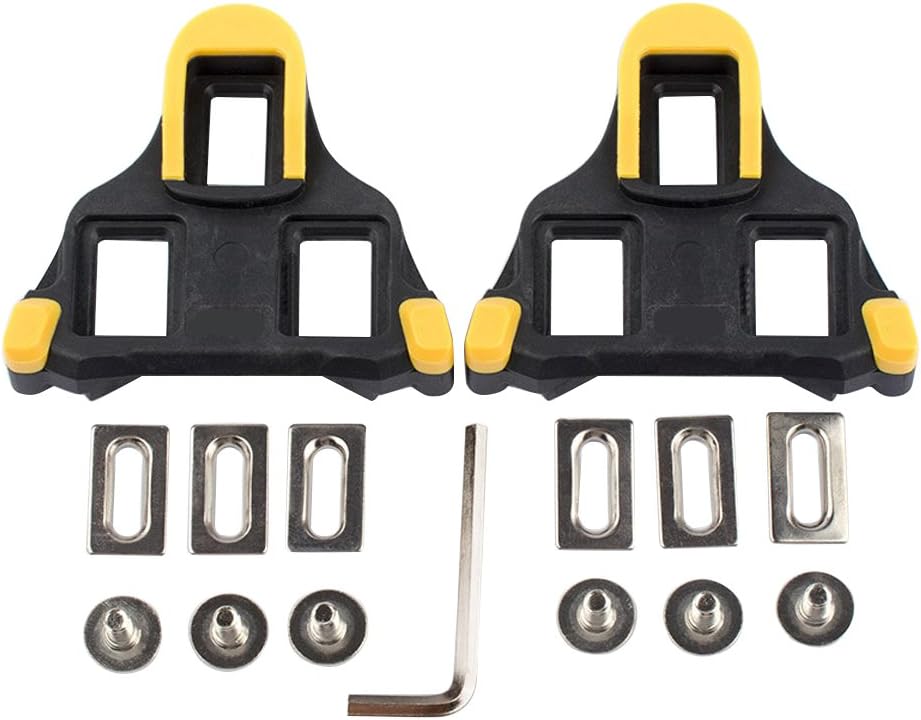Zerich Bike Cleats?6 Degree Float Self-locking Cycling Pedals Cleat Indoor Cycling & Road Bike Bicycle Cleat Set