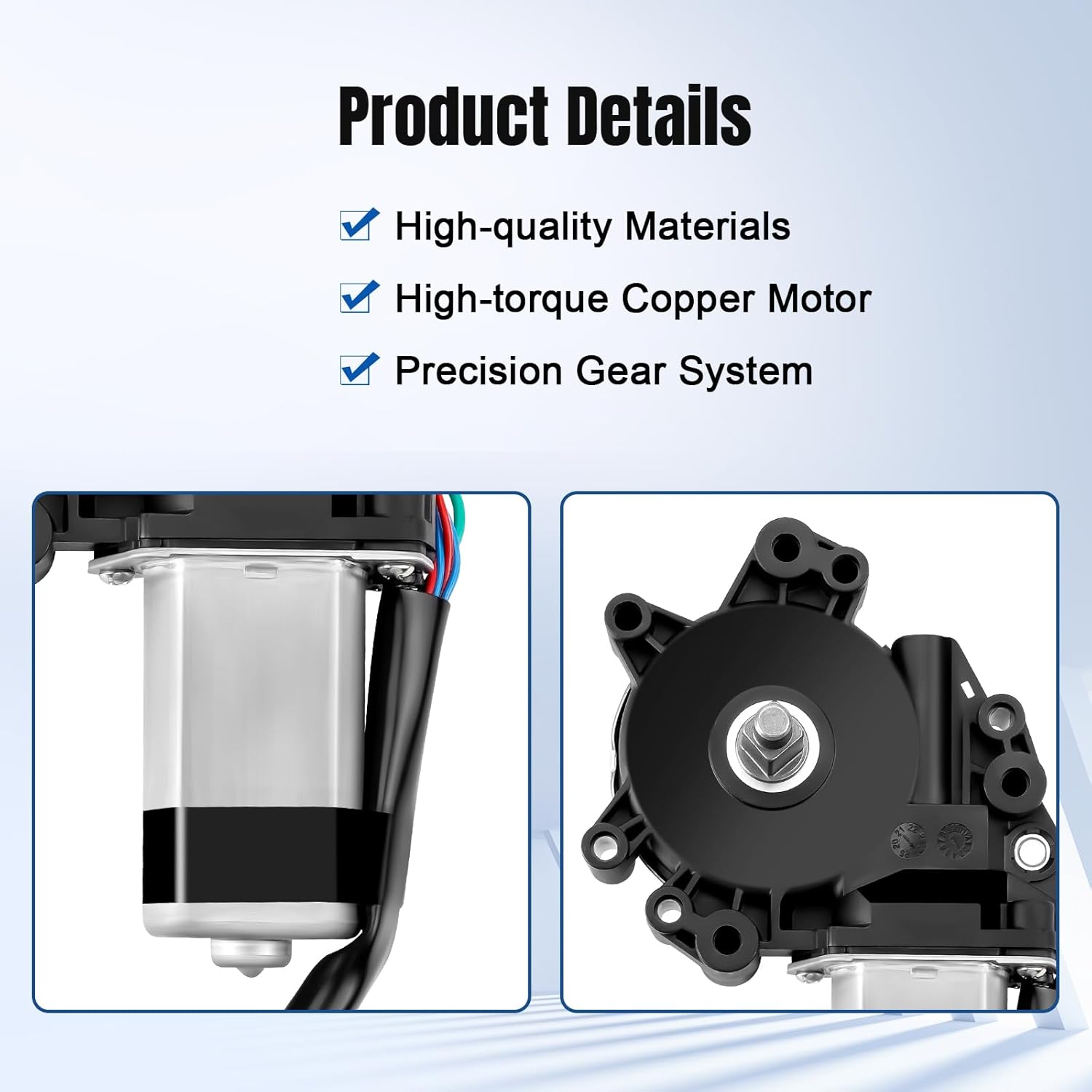 Front Right Passenger Side Power Window Lift Motor Compatible with 2004-2015 Nissan Titan, 05-15 Nissan Armada, Infiniti QX56 2004 2005 2006 2007 2008 2009 2010 2011 2012 2013 2014 2015, 742-528