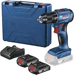 Bosch Furadeira Parafusadeira 18V GSR185LI-2B Sem Fio, 2 baterias e maleta