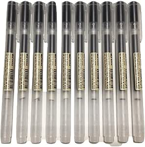 MUJI Gel Ink Ball Point Pen 0.5mm Black color 10pcs