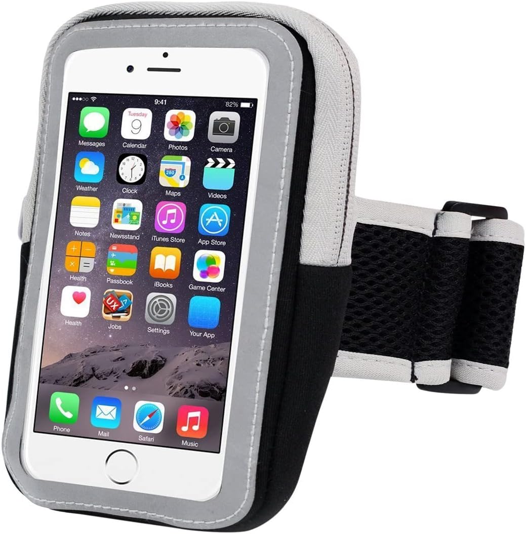 Armband for Running Waterproof Washable Mobile Holder Arm Band for Fitness Gym Outdoor Sports, Armband for iPhone/Vivo/Oppo/Samsung/Sony/Motorola All phons A05 (Transprant Arm Bag) Pack of 1