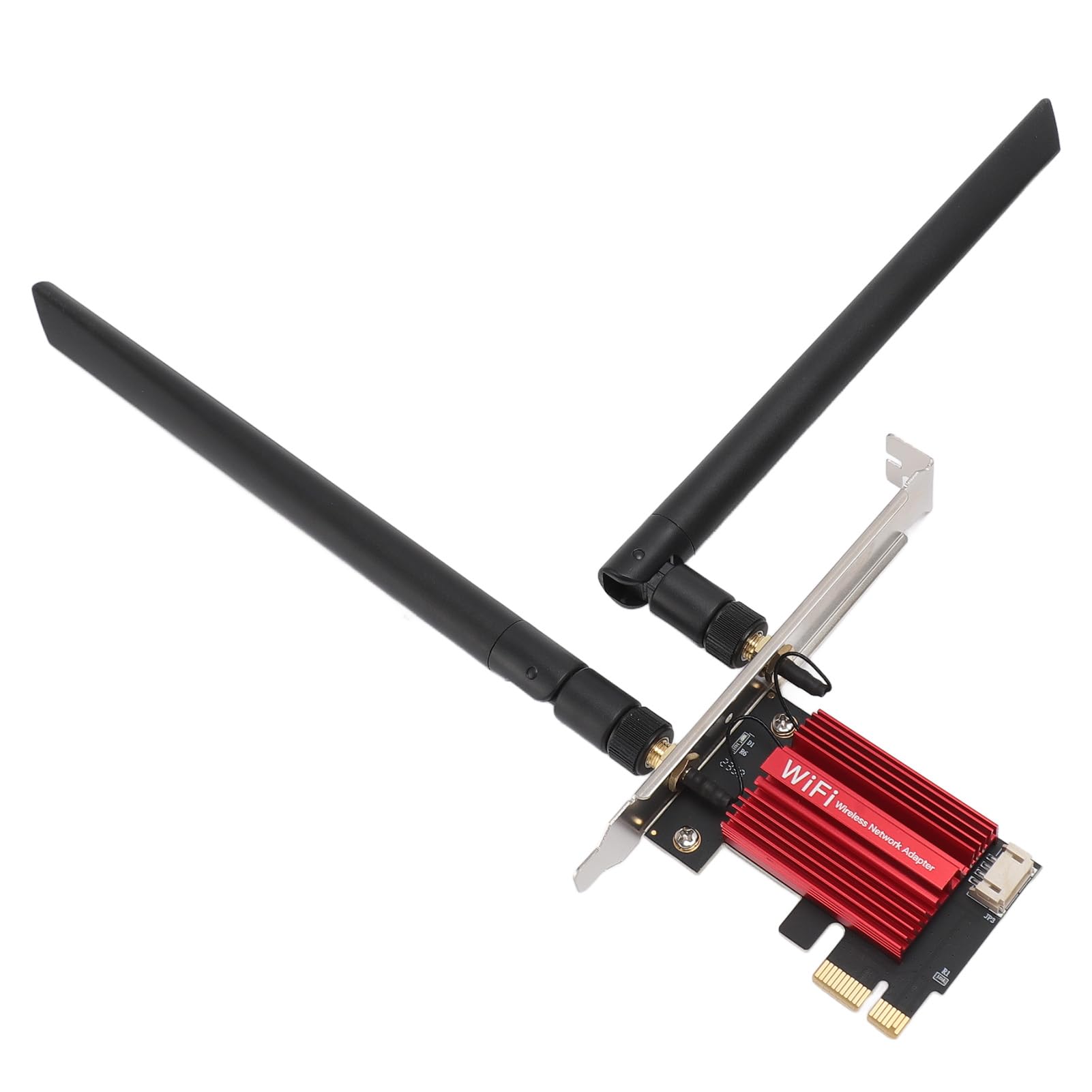Scheda PCIe WiFi 7, Scheda WiFi PCIe per PC, Adattatore di Rete Wireless Tri Band 574Mbps 2400Mbps 5800Mbps, Scheda di Rete WPA4 BE200NGW per Giochi per PC 10 11, Streaming