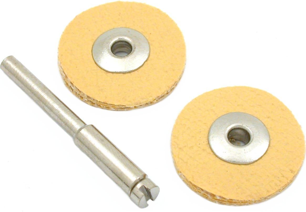 3 Leather Buffing Wheels Jewelers Gold Polishing 7/8"
