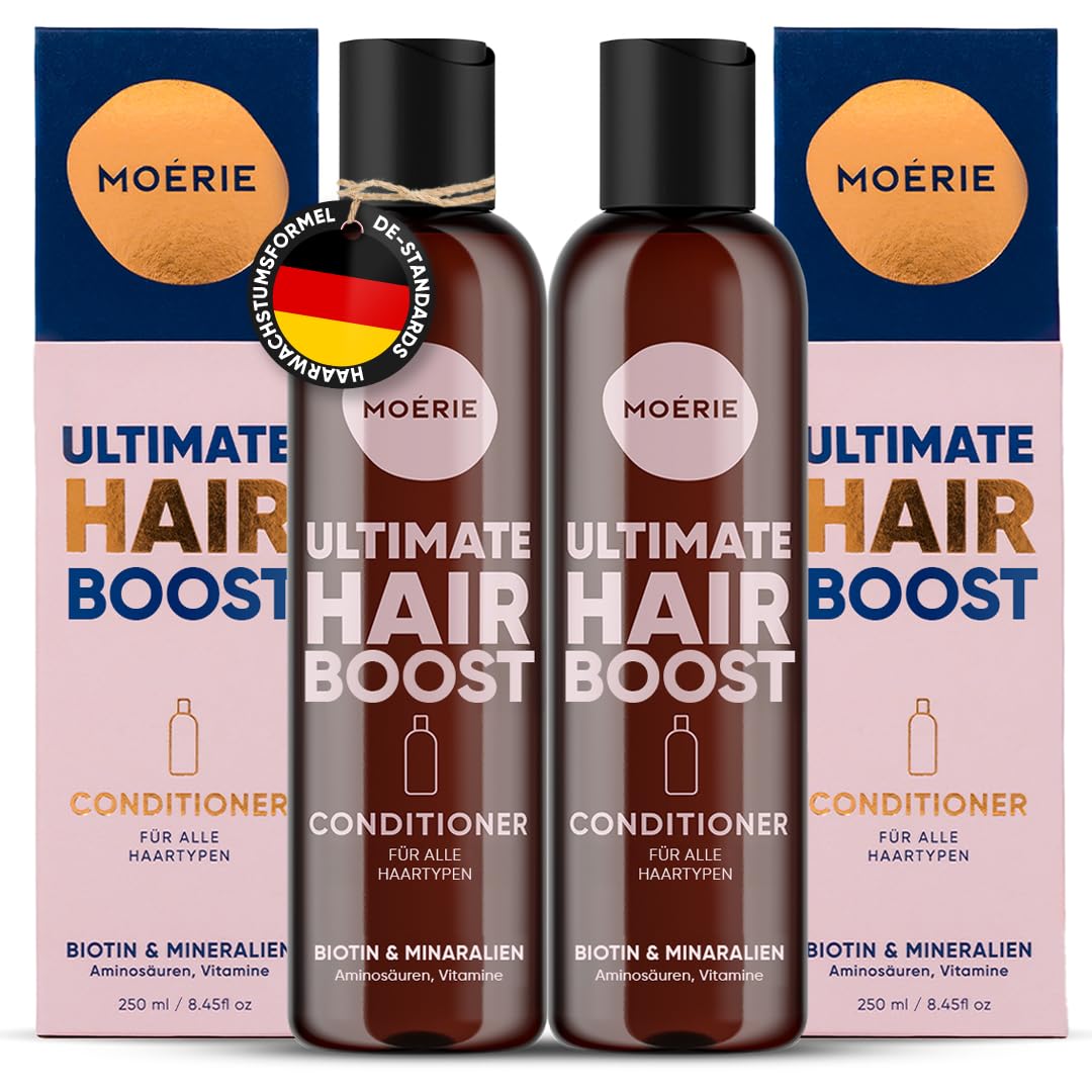 Haarwachstum Conditioner gegen Haarausfall – Biotin und Koffein Haarwuchs Conditioner für Frauen und Männer – Haarwachstum Beschleunigen, Stärkt die Haarwurzel und Reduziert Haarverlust (Doppelset)