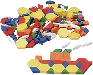 Excellerations Wood Pattern Blocks - 250 Pieces (Item # WDPAT)