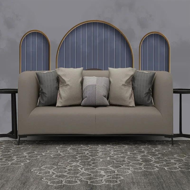Papier peint mural 3d simple ILIYA en tissu non tissé pour mur de chambre et salon