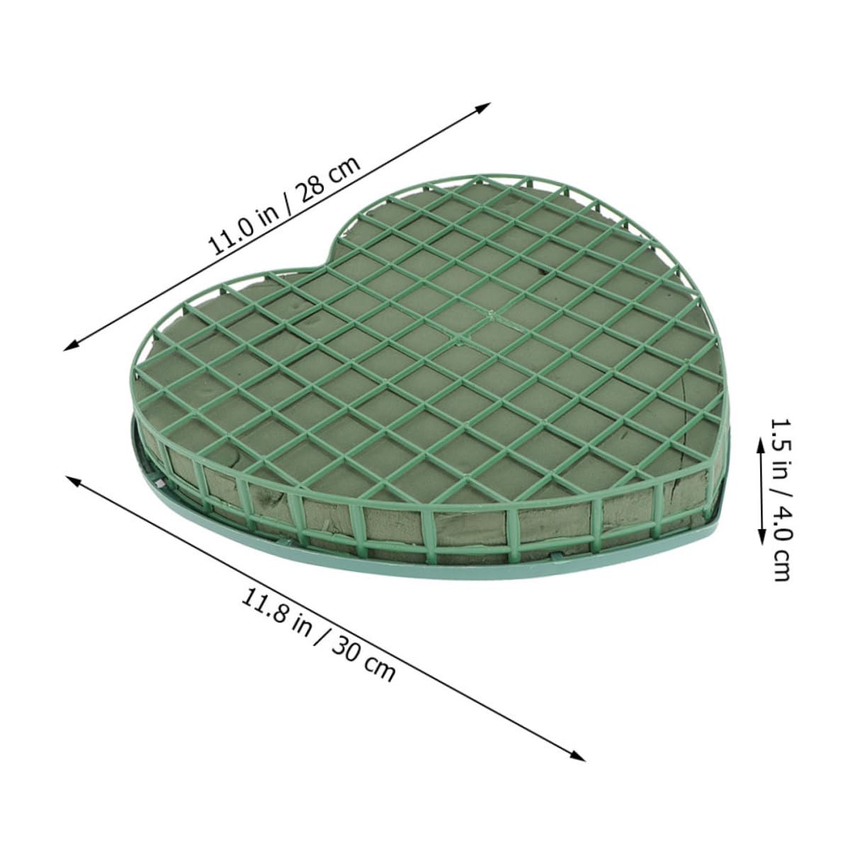 ARTIBETTER Florist Sponge Heart Flower Mud Blocks Wedding Car Flower Decor Insert for Stylish Arrangements