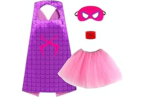 Spider Gwen Mask Kids, Superhero Cape and Mask Girls