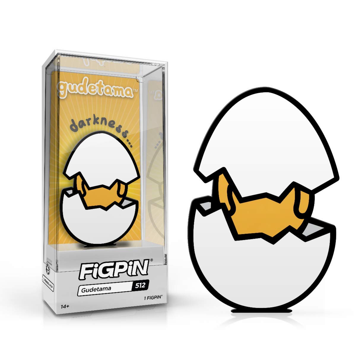 FiGPiNFiGPiN Classic Gudetama Darkness Hard Enamel Pin #512 LE1500