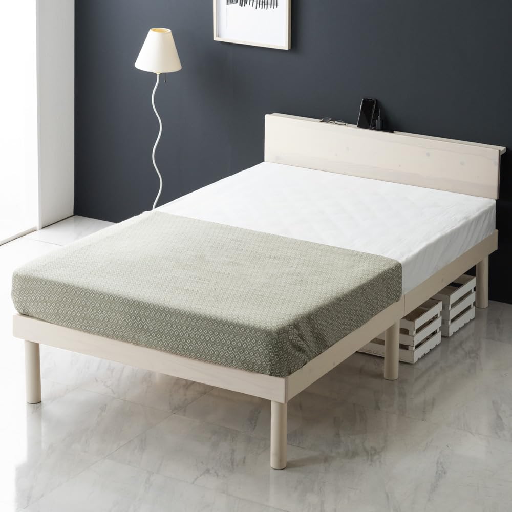 Amazon.co.jp: Tansu no Gen Bed Single Bed with Mattress Pocket