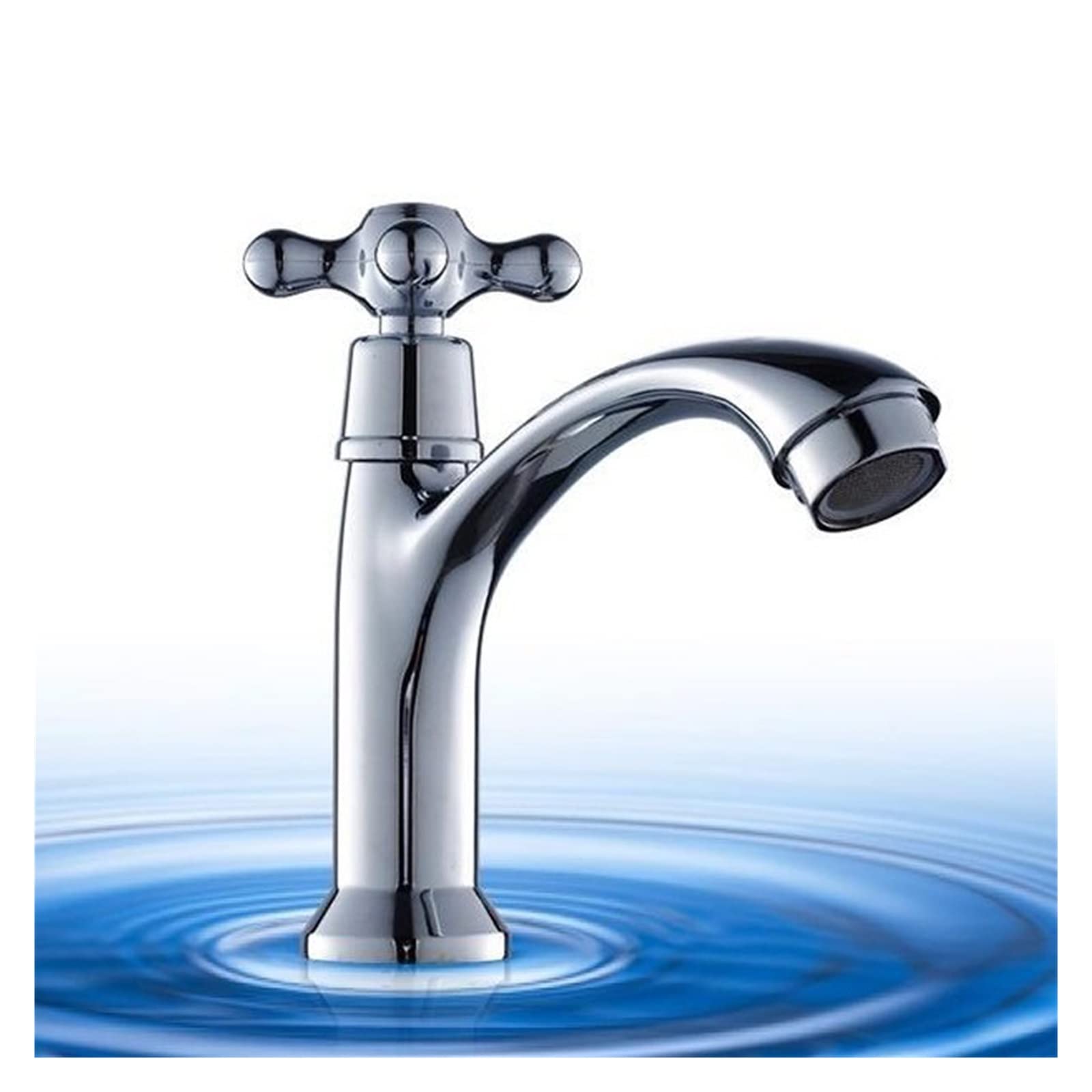 Robinet simple lavabo JCAKES au design épuré pour eau froide