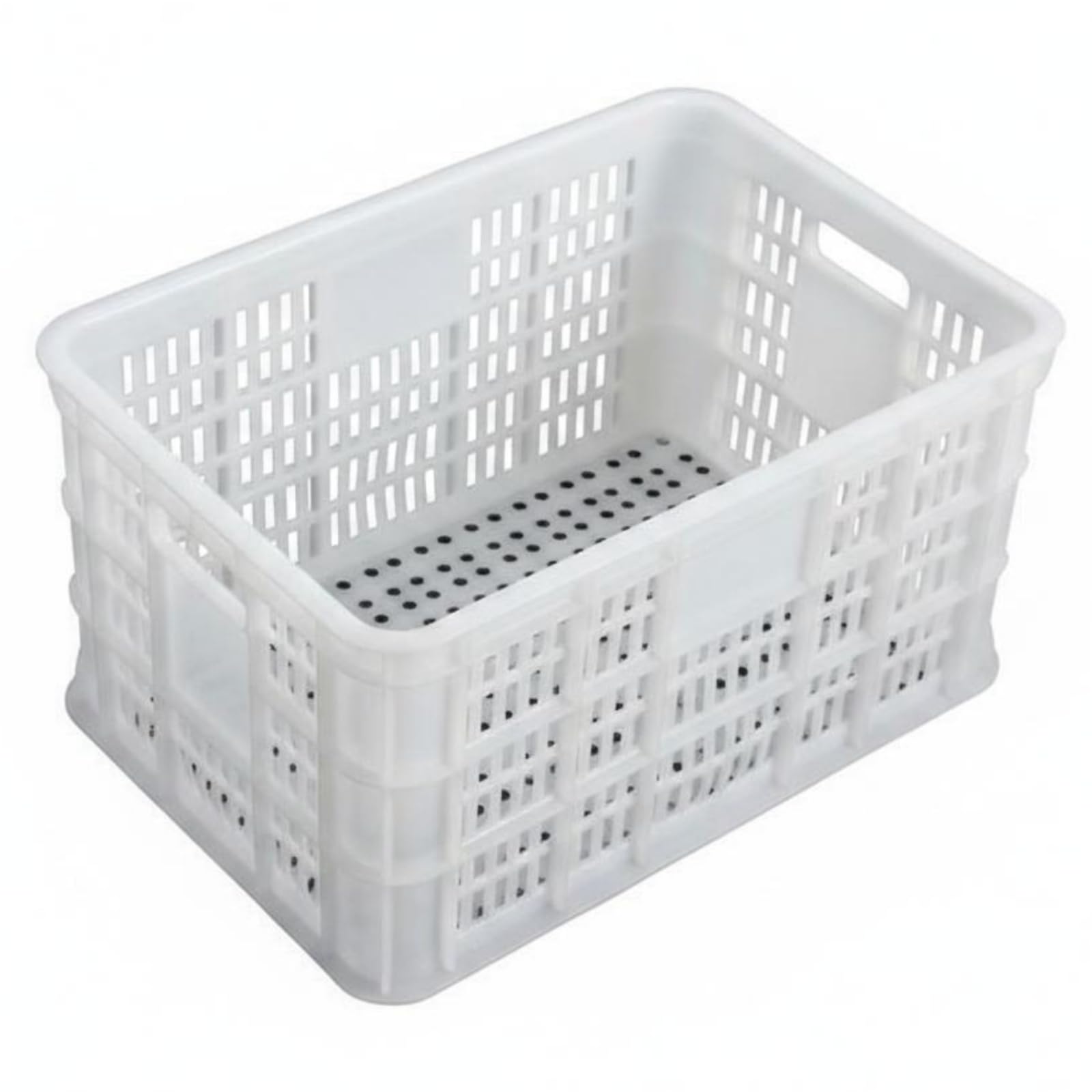 harayaa Aufbewahrungsbox Kiste Lagerbehälter mit Verstärktem Rand Und Strukturierter Oberfläche zur Belüftung für Büro Großmarkt, Verstärkte Version 40 Jin, Länge 52,5 Cm, Breite 36 Cm, Höhe 27 Cm