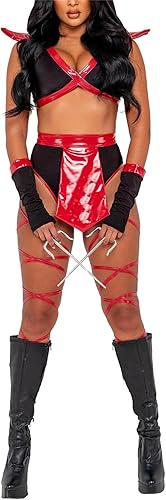 Miniatura 7 de Disfraz sexy de Ninja para Halloween para mujer disfraz de guerrero de dragón Ninja