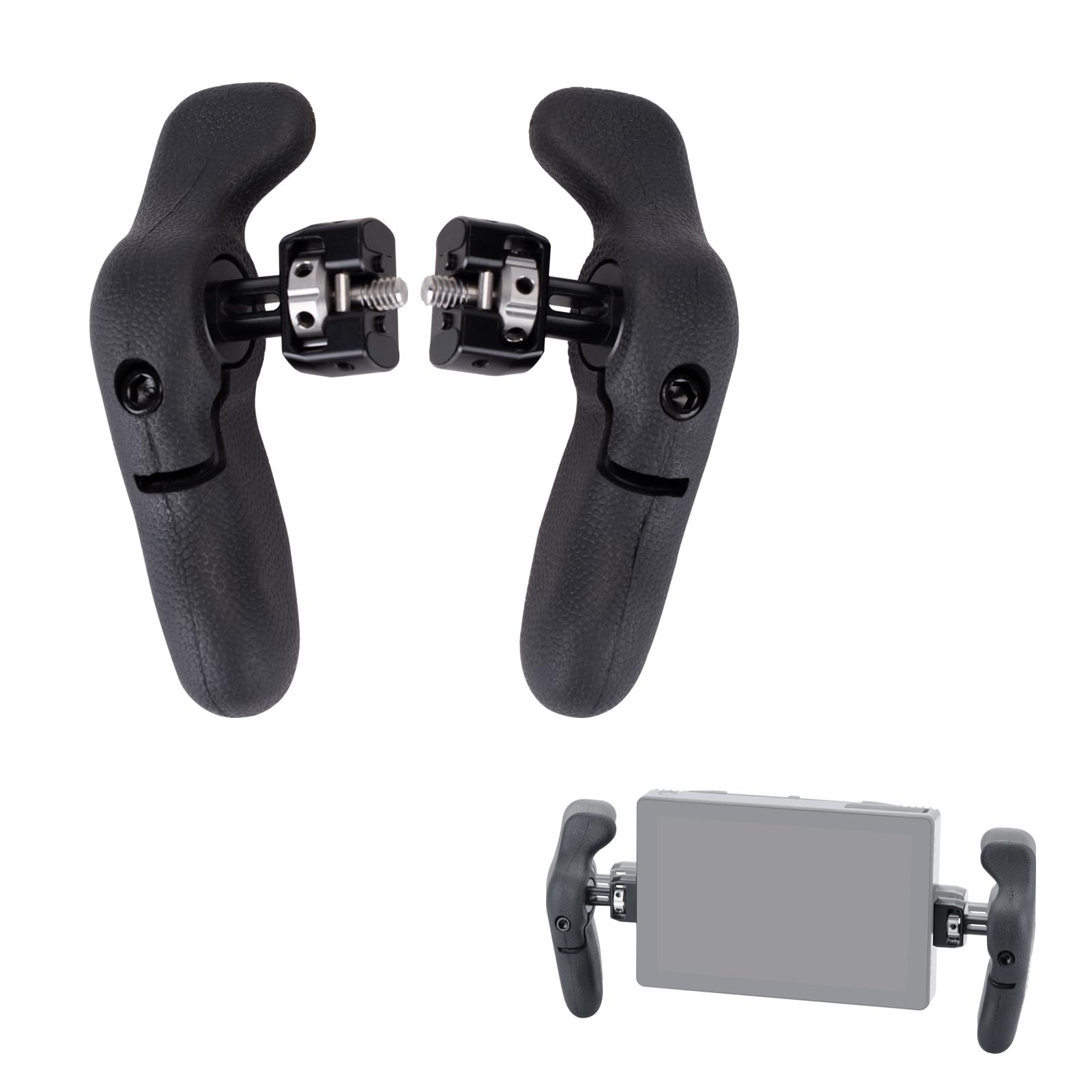 Nitze Side Handle Kit for SmallHD Monitor, 360° Adjustable Rubber
