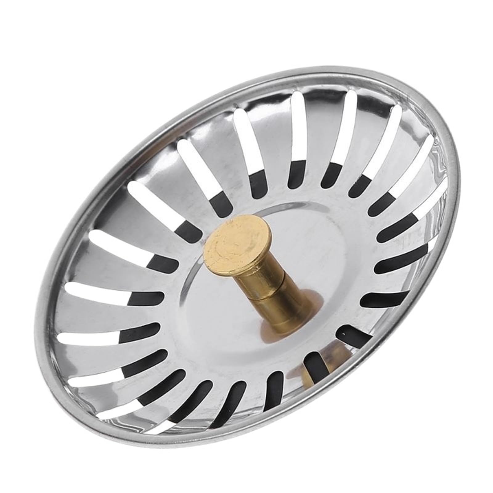 Tappo di Scarico for lavello in Acciaio Inox, Filtro di Scarico, cestello di Scarico